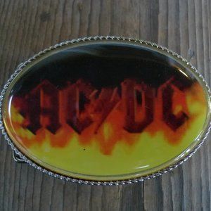 Cool 1980s AC DC Belt Buckle (Unused)